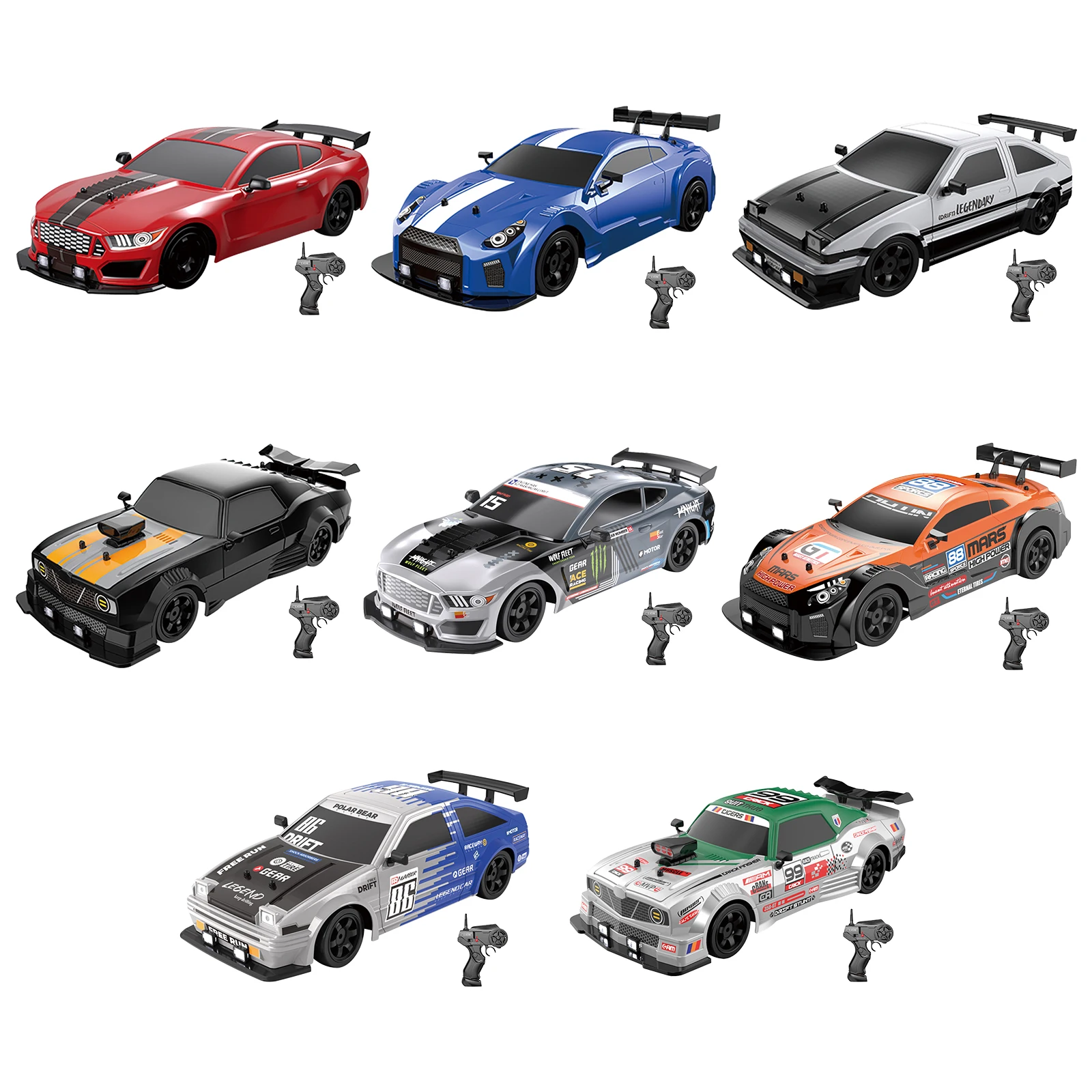 

2,4G Дрифт RC автомобиль 4WD RC Дрифт автомобиль игрушка модель автомобиля с дистанционным управлением 4CH 18 км/ч высокоскоростные гоночные автом...