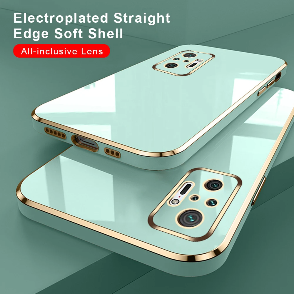 3D Камера Бампер Чехол для Xiaomi Redmi Note 10S 10Pro 10 Pro Max 10T 5G Redmi10 C 10C Электропокрытие мягкий телефонный чехол на note10 s.