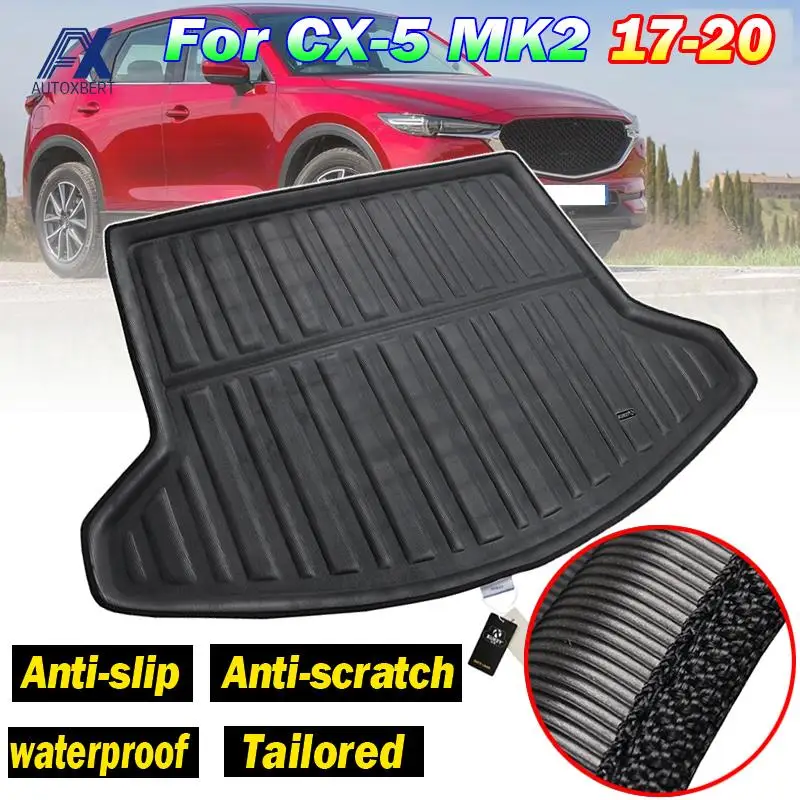 Tailored Rear Boot Liner Trunk Cargo Floor Mat Tray Protector For Mazda CX-5 CX5 MK2 2017 - 2022 2019 2020 2021 2nd Generation
