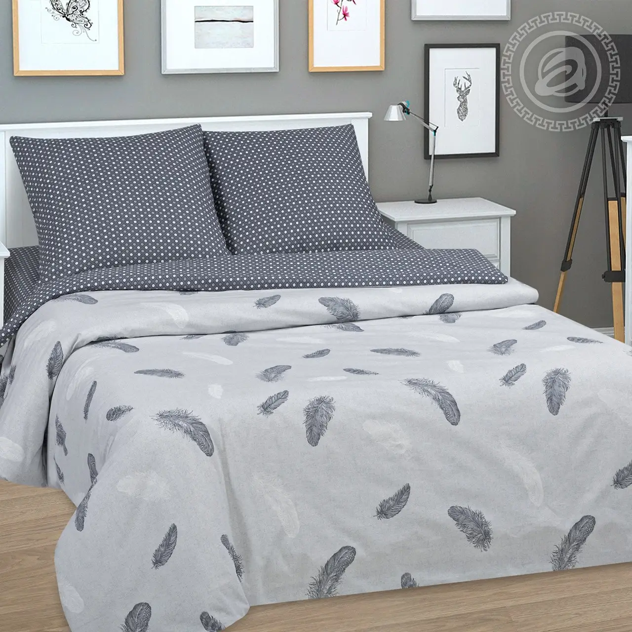 Комплект постельного белья (простынь пододеяльник наволочки) кпб Феникс арт. 900 |