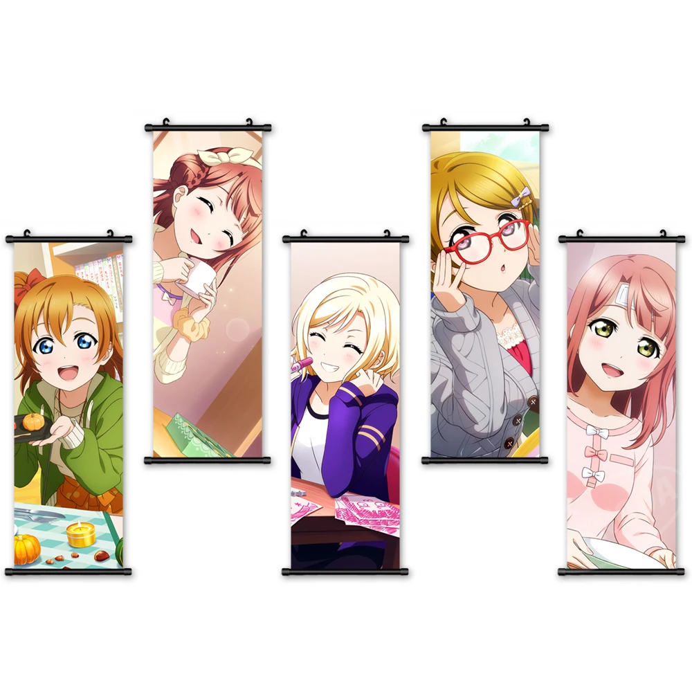 

Anime Home Decoration Modern Wall Artwork LoveLive! Painting Plastic Characters Hanging Scrolls Canvas Printed Picture Poster