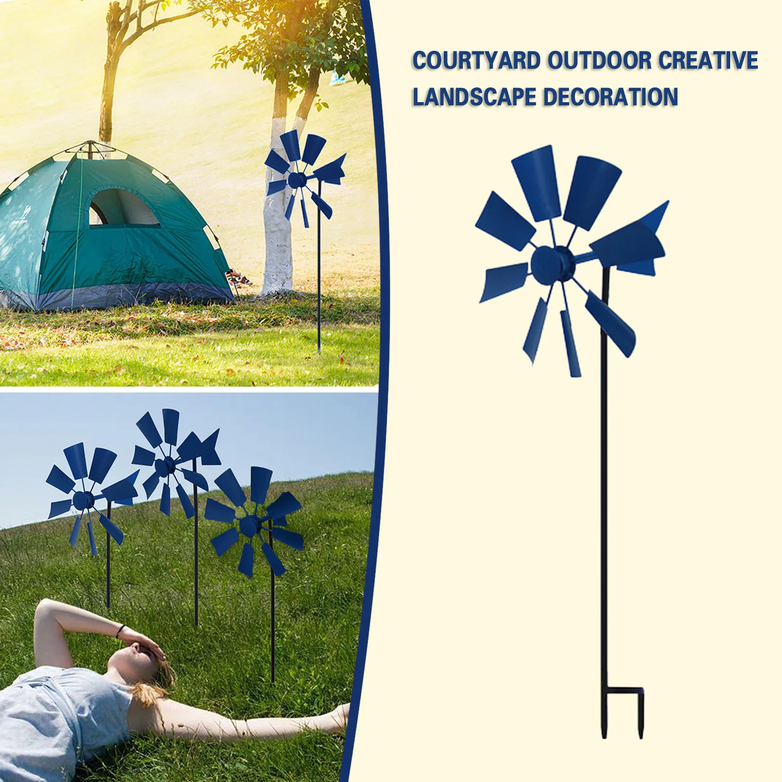

Стойка в виде снежинки для улицы и строительства, садовая стойка, вертикальная ветряная мельница, двор, домашний декор, двор, гном, пара