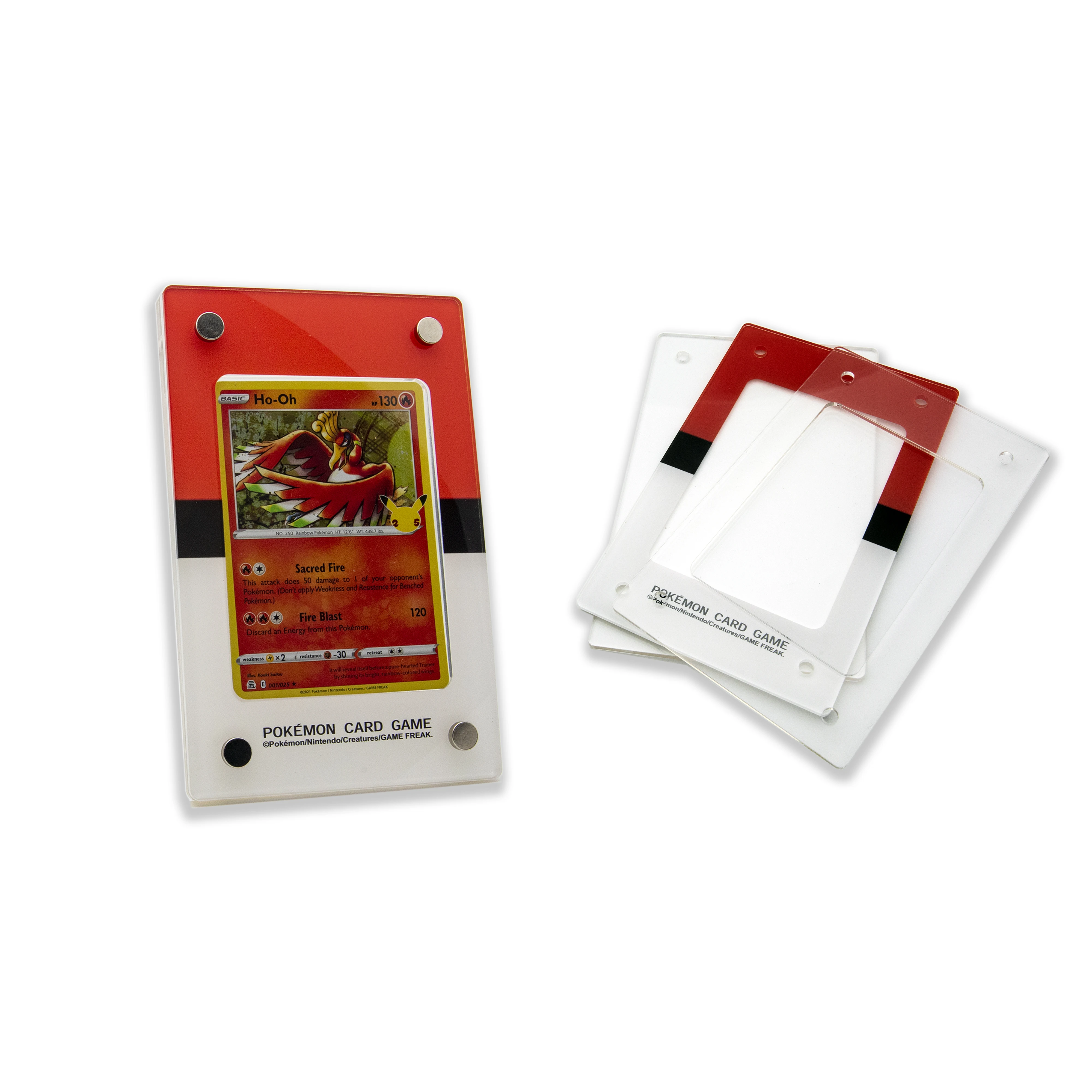 

1PCS Pokemon Cards Holder With Screwdown For Pokémon Pikachu Acrylic Collection Photocard Album TCG Display Card Sword Shield