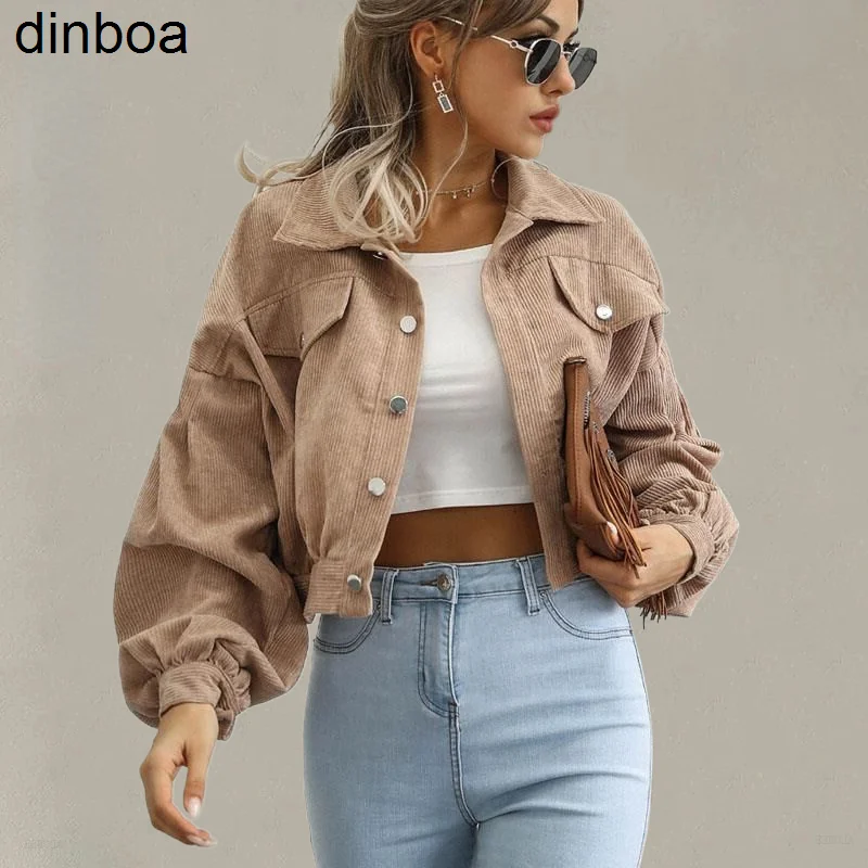 

2022dinboa-women Winter Button Jacket Y2k Windproof Coat Snow Loose Parkas Simple Jackets Elegant Fashion Female Streetwear Tops