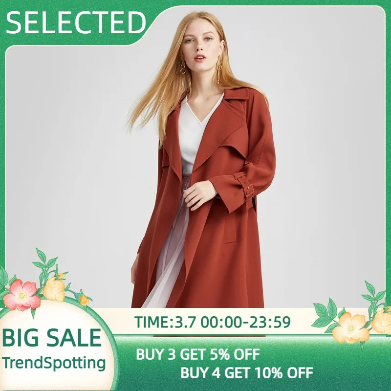 

SELECTED Women's New Lace Commuter Jacket Mid-length Windbreaker Outwear S|420121510
