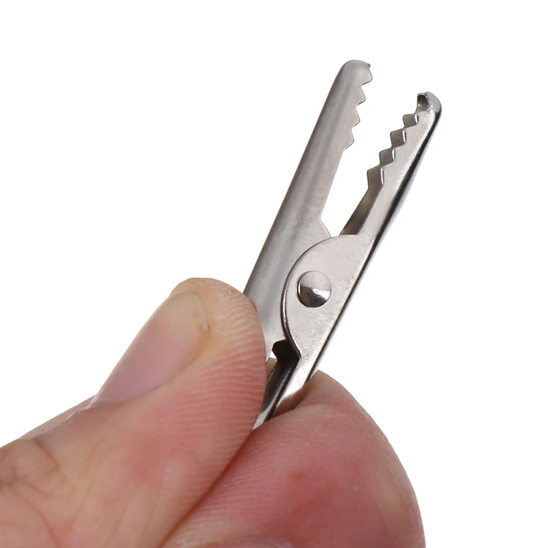 10 шт. 120 мм длина неизолированный Электрический тест крокодил зажим