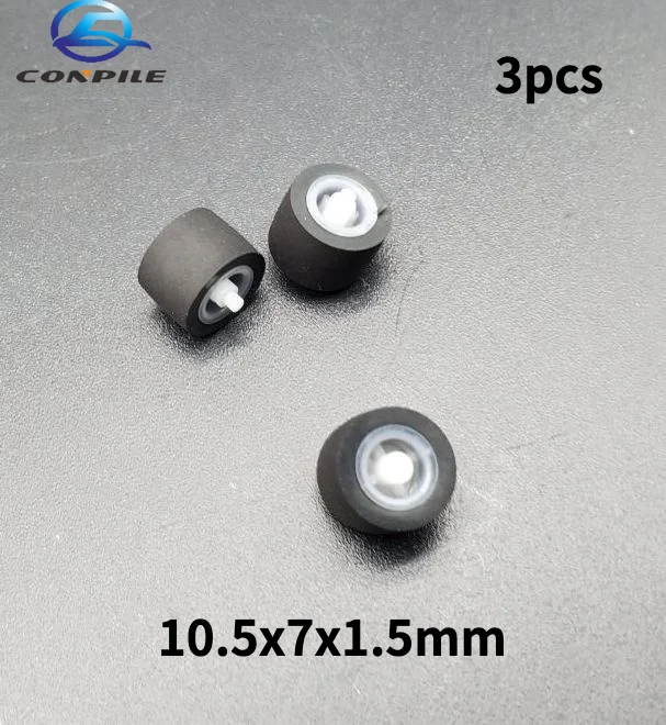 Cassette Deck Rubber Wheel With Axis For Sony Panasonic Stereo Player