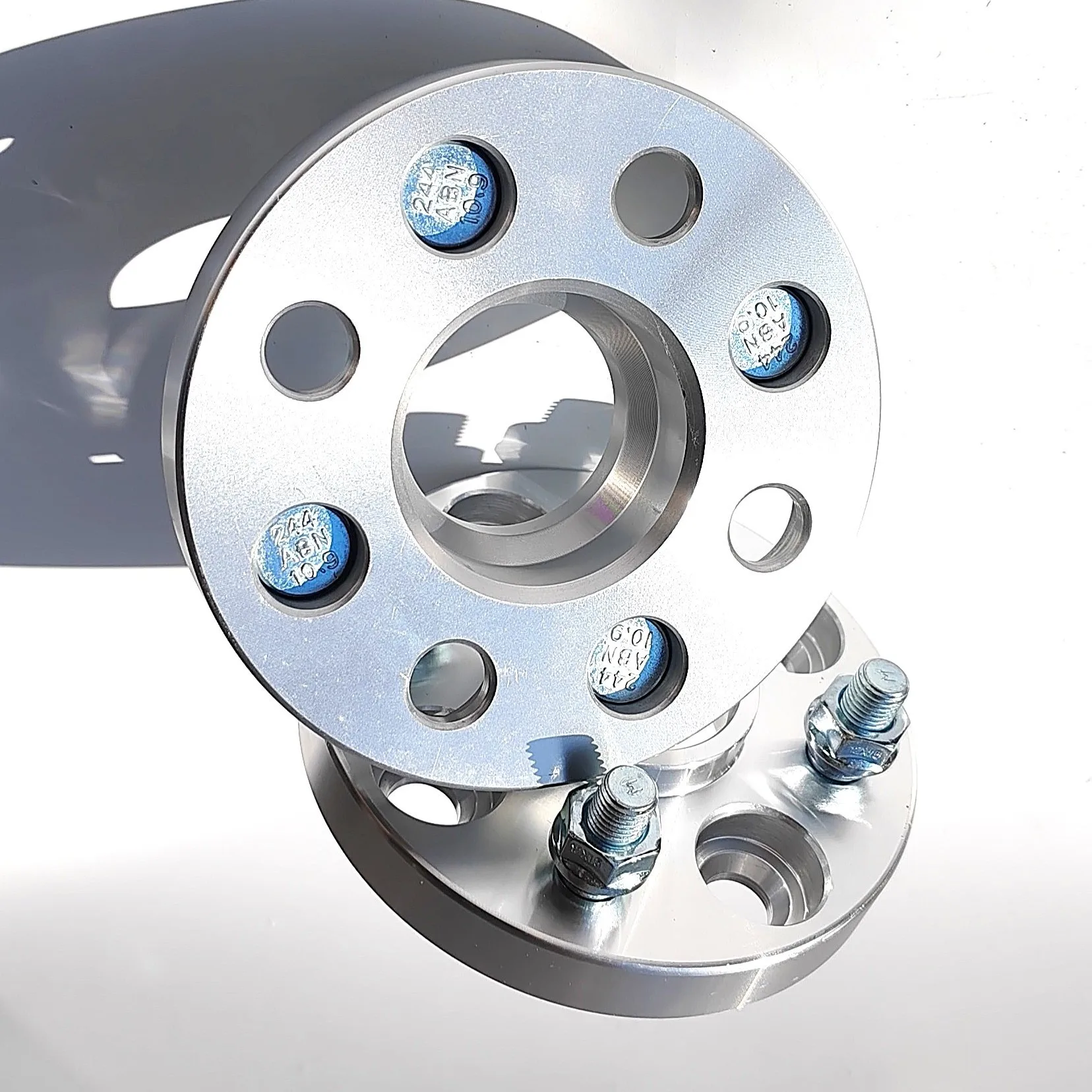 Фото 2 шт. 20 мм адаптеры-проставки для колес CB54.1, центрирующие 4x100, для Mazda Carol, Subaru Chiffon, Dias Wagon, кованые из алюминиевого сплава 6061-T6 №3