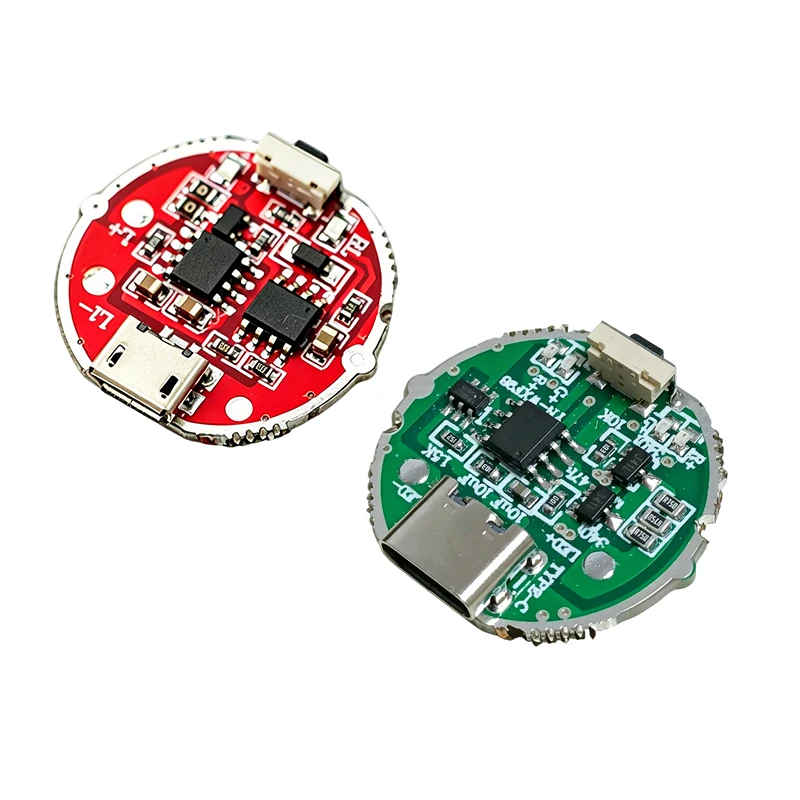 Плата управления для мощного фонаря Micro USB  USB Type-C с боковым нажатием, трехскоростной регулировкой, 10 Вт (art.: 3920dc26ebf9b) - 3920dc26ebf9b