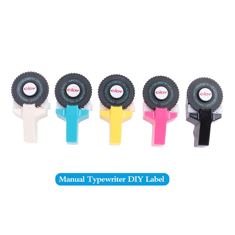 

Multicolor Embossing Label Maker Compatible For 9mm 3D Embossing Tape Manual Typewriter Label Maker Machine