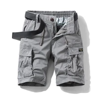 2022 new mens summer cotton army tactical cargo shorts fashion khaki multi pocket casual short pants loose military shorts men