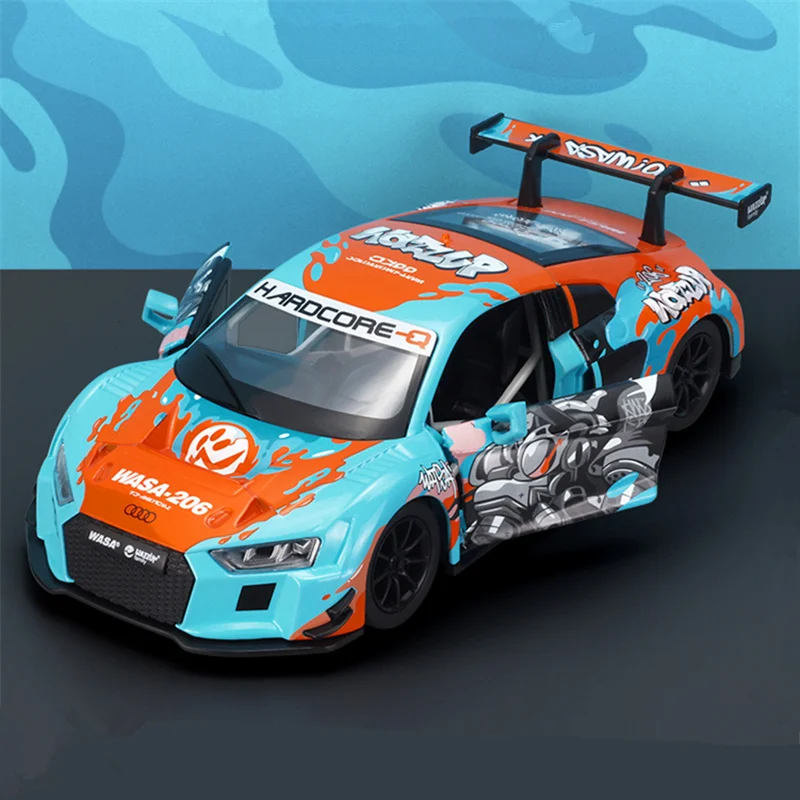 WASA Joint Edition 1:24 BMW M4 GT3 AUDI R8 LMS Легкосплавная модель спортивного автомобиля Литье под
