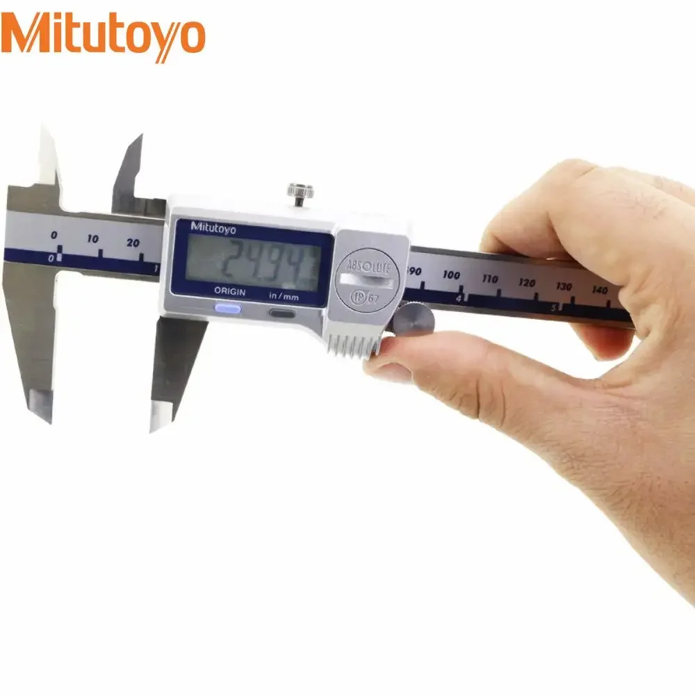 Mitutoyo японские оригинальные цифровые штангенциркули IP67 0-150/200/300 мм 0-6 дюймов/0-8 дюймов/0-12 дюймов, метрические и дюймовые, 500-752-20 500-753-20 500-754-20