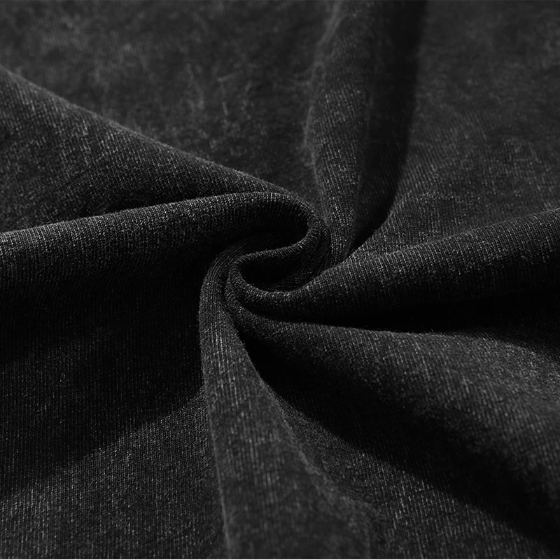 Футболка мужская оверсайз в стиле Харадзюку черная хлопковая уличная одежда с