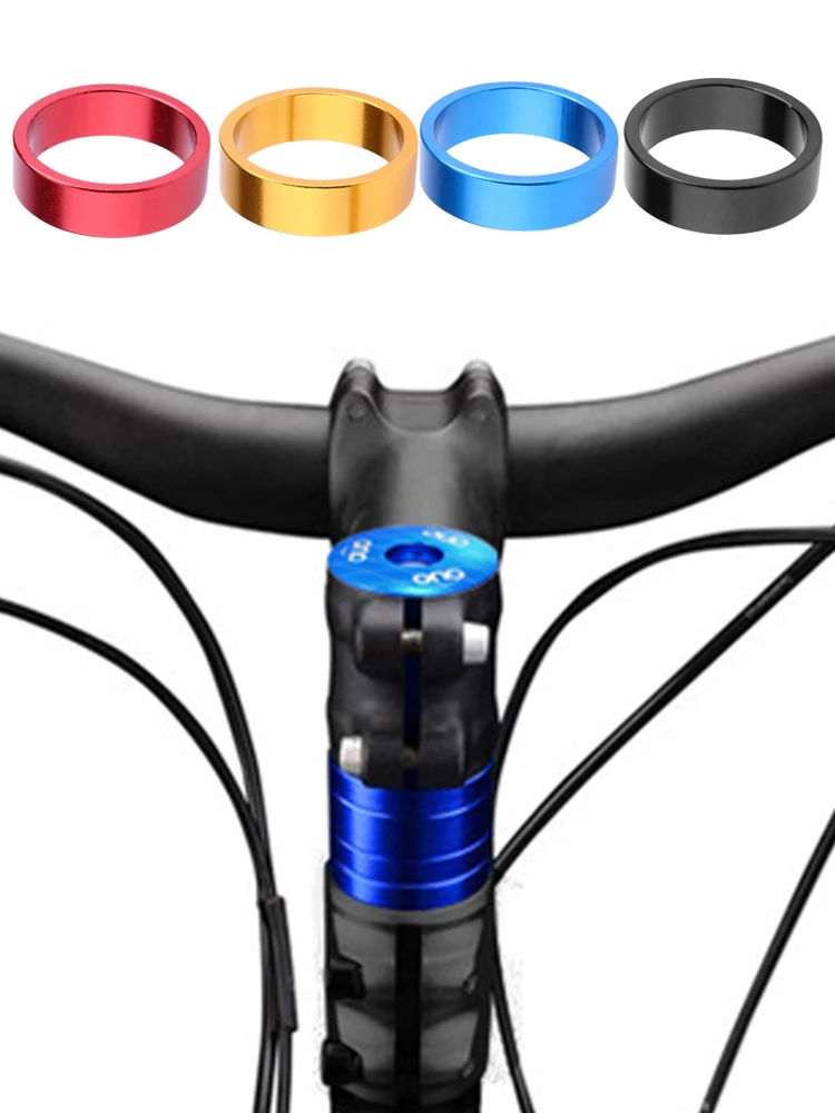 

4pcs Aluminum Alloy Bike Headset Stem Spacer Fork Washer Cap for Road Bike Cycling Handlebar Headset Washer Gasket