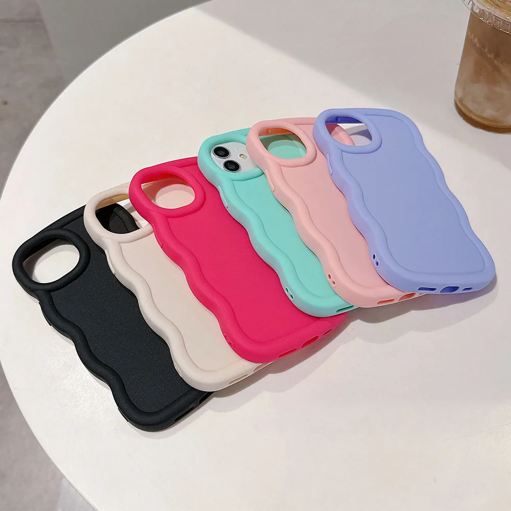 Фото Мягкий силиконовый волнистый чехол для телефона Huawei Nova Y90 Y71 Y70 Plus 7i 6 SE 3i 2 P40 Lite, яркий однотонный чехол-накладка ярких цветов Y90 №2