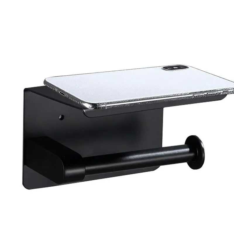 

Держатель для туалетной бумаги с полкой для телефона, из нержавеющей стали