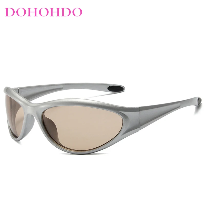 DOHOHDO новые ретро Y2K кошачий глаз уличные модные спортивные солнцезащитные очки