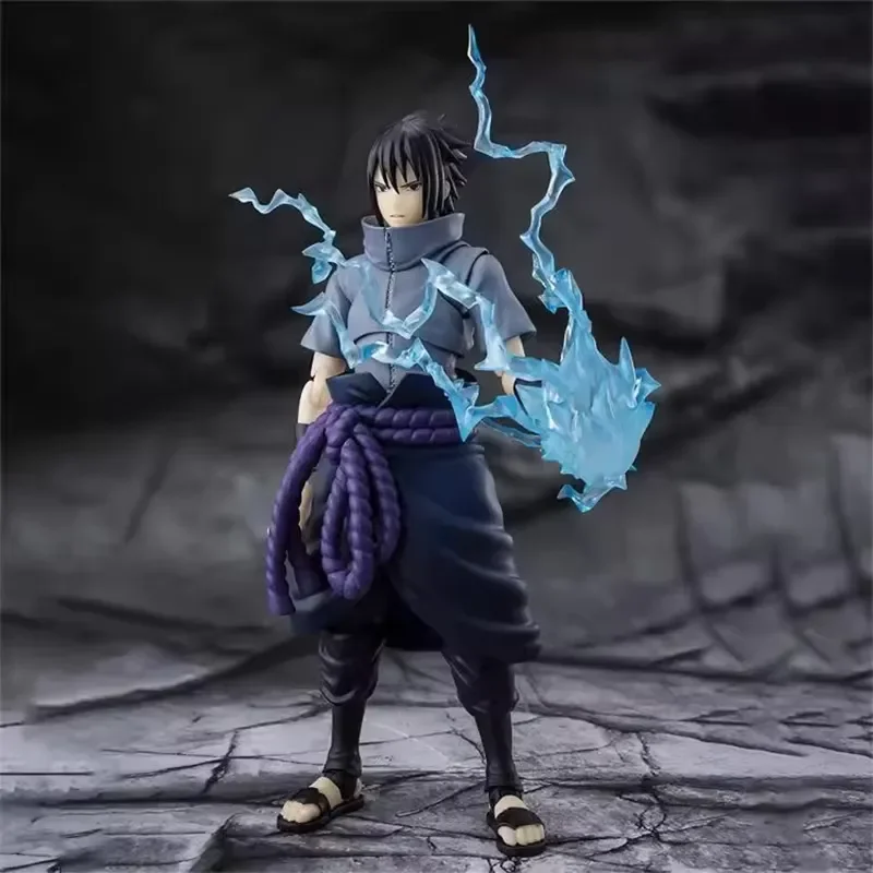 Фото Оригинальные фигурки Bandai SH Figuarts SHF для Наруто: Учиха Саске, коллекционные аниме-модели игрушек №2