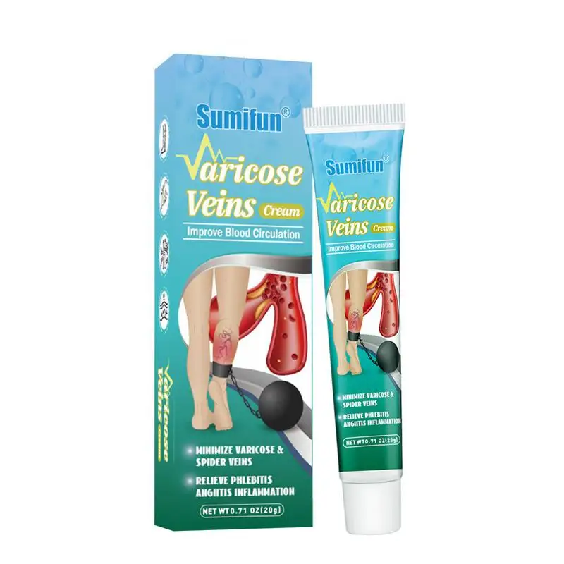 

20g Cream Original Vasculitis Phlebitis Spider Vein Relief Ointment Medicals Plaster For Leg Discomfort