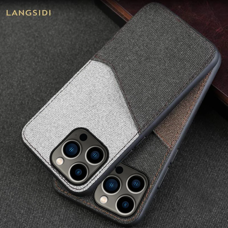 

Холщовый чехол для телефона iPhone 13 Pro, 12, 11, 13 Pro Max, 12 Mini, X, XR, XS, 6, 6S, 8, 7 Plus, SE 2020, слот для карт, тканевый чехол-накладка