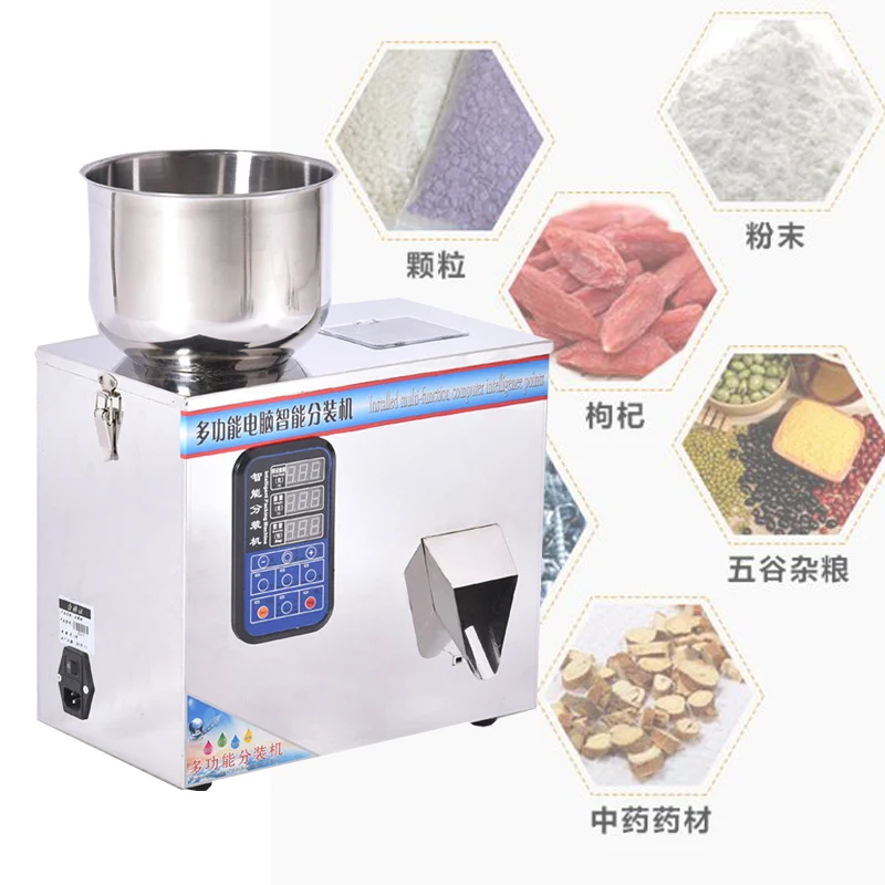 

1-200g Granular Powder Filling Machine Digital Control Tea Grain Corn Grain Weighing Machine Automatic Filling Machine