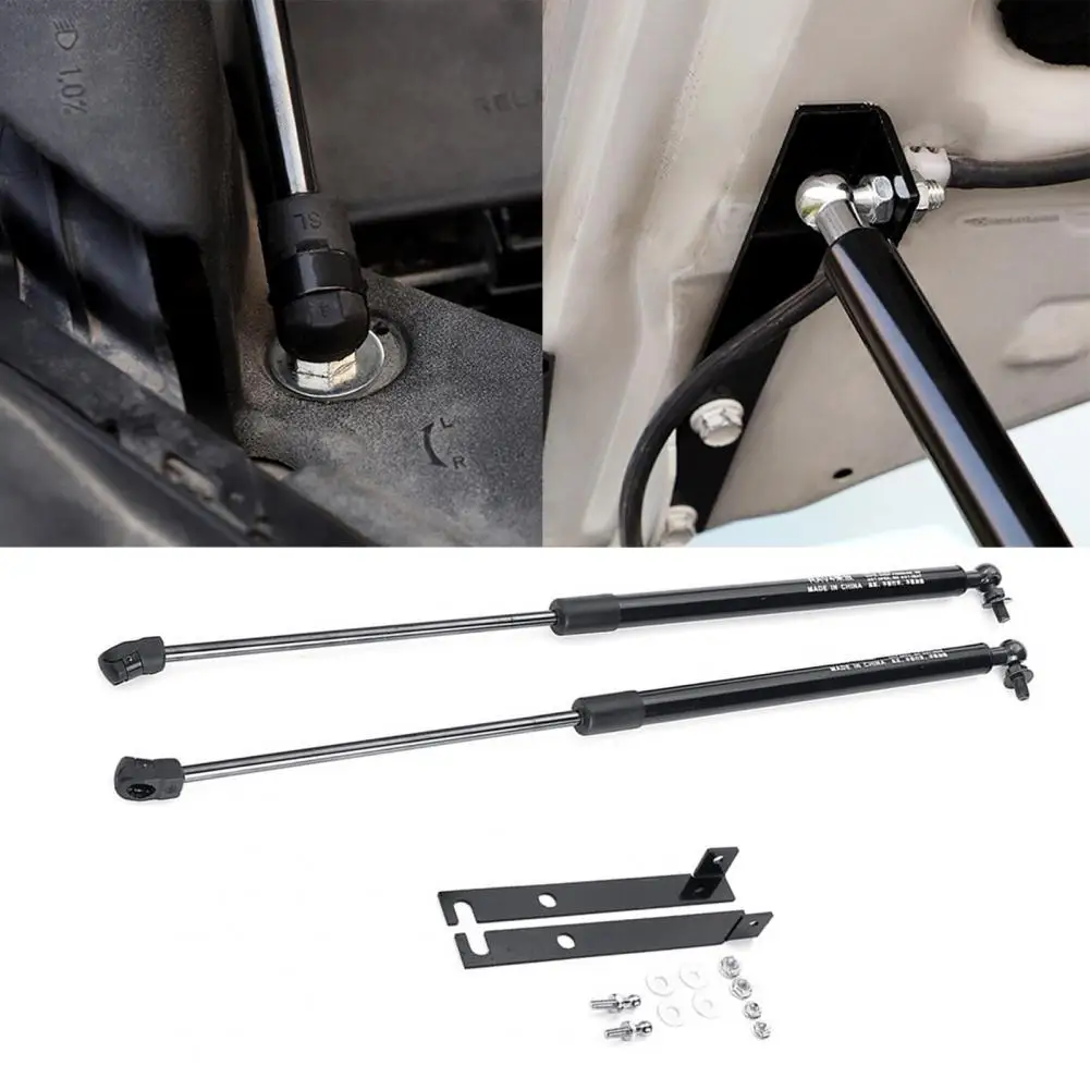 

2Pcs Useful Safe Car Accessories Engine Cover Hydraulic Rod Auto Front Hood Hydraulic Pole Engine Cover Support Arm