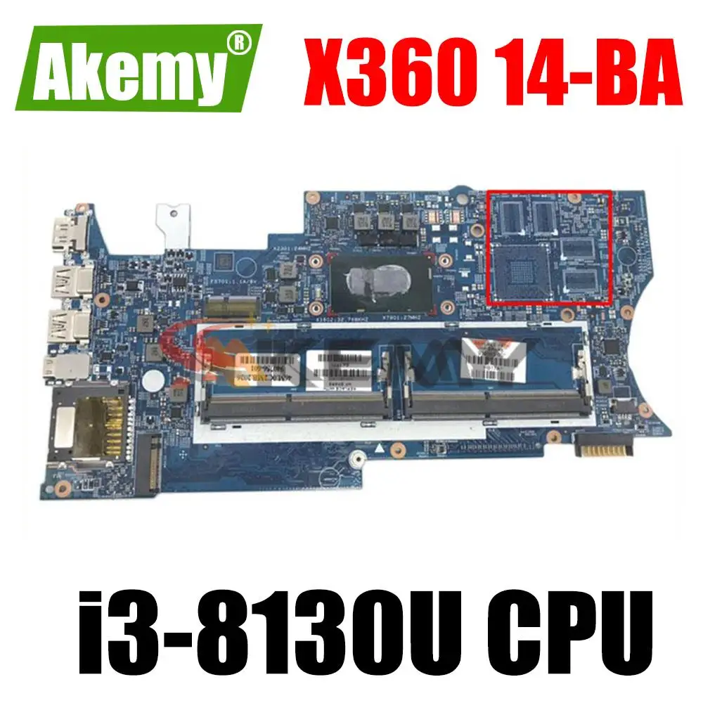 

17817-1 Laptop Motherboard For HP PAVILION X360 14-BA Original Mainboard i3-8130U CPU GM 939381-601 939381-001