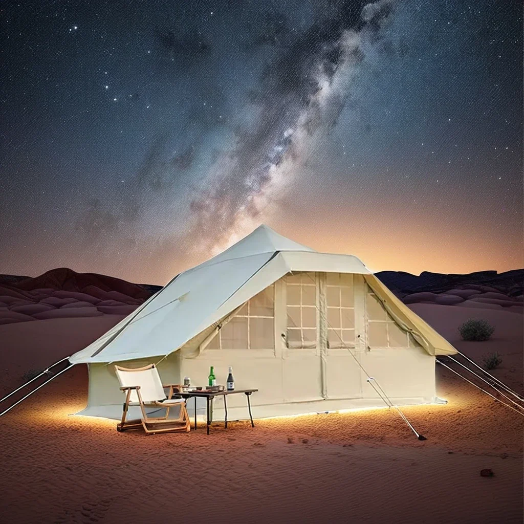 Лидер продаж большая надувная палатка для семейного кемпинга водонепроницаемая