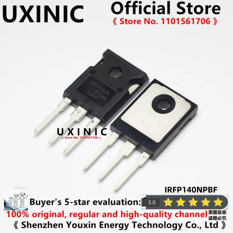 

UXINIC 10pcs/LOT 100% New Imported OriginaI IRFP140NPBF IRFP140N TO-247 P-channel MOSFET 23A 33A 1
