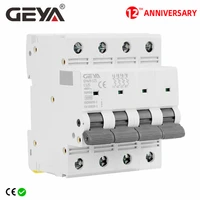 free shipping geya gym9 fp 4 pole ac electrical circuit breaker 80a 100a 125a 4p width 71 2mm 400v 6ka