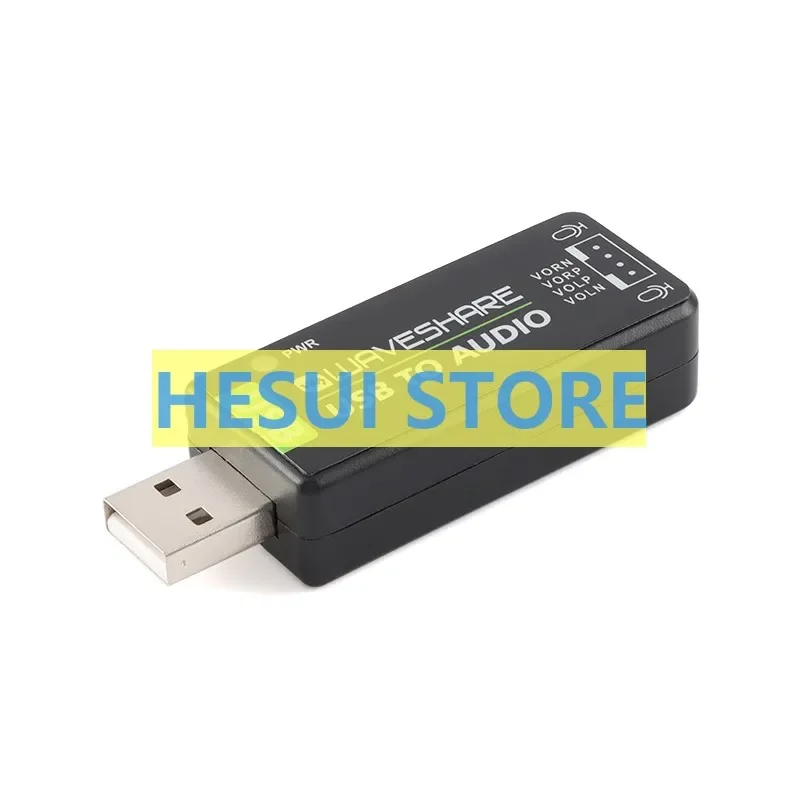 Фото Оригинальный USB-аудио Raspberry PI USB-аудиомодуль без звуковой карты, встроенный микрофон/динамик №1