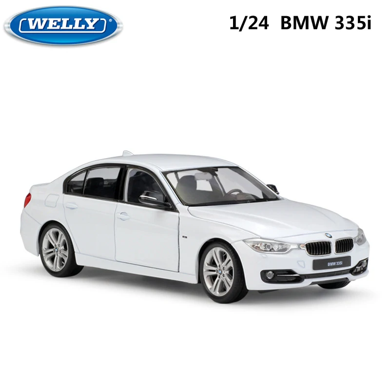 

WELLY 1:24 Scale Diecast Simulator Model Car BMW 335i/535i Classic Vehicle Metal Alloy Toy Car For Boy Children Gift Collection