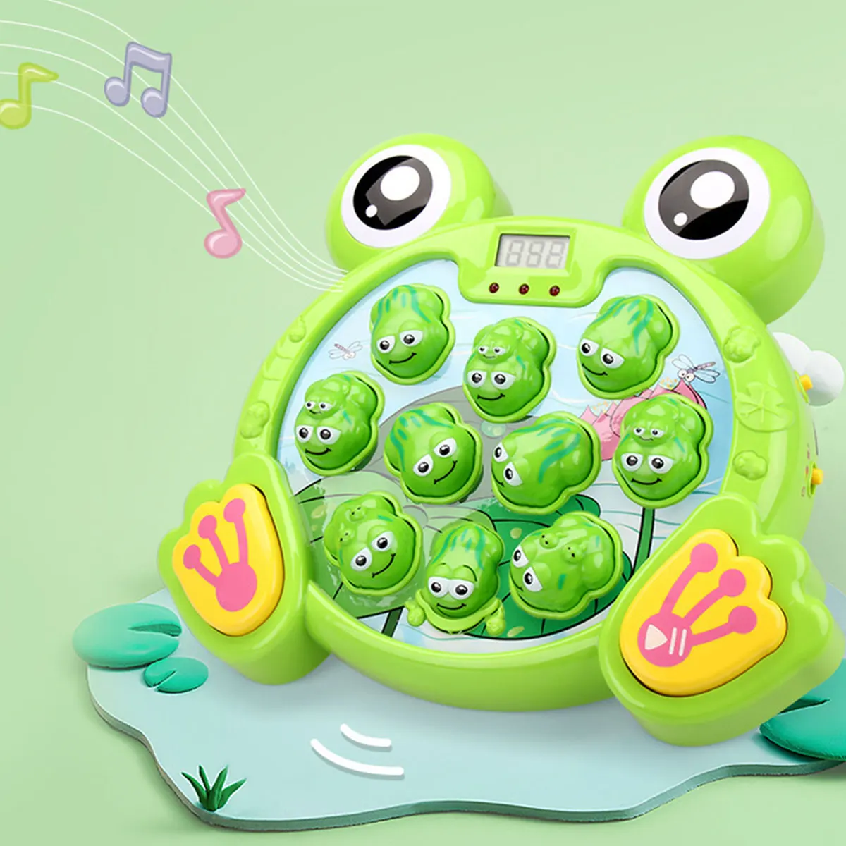 

Игра лягушка Whack с 38 уровнями тумана, игрушка, раннее развивающее звучание, игрушка для родителей и детей, интерактивная игра лягушка