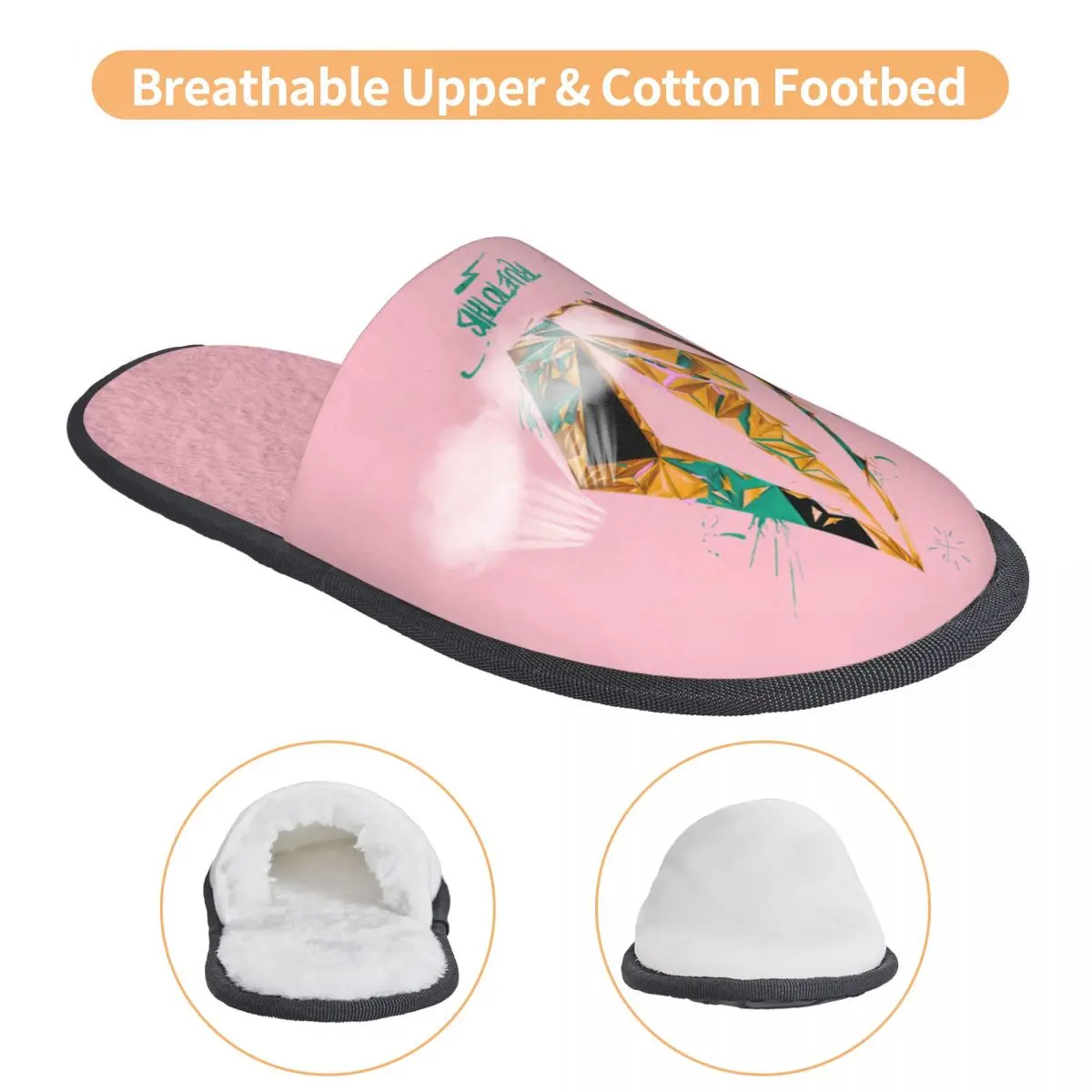 Женские тапочки для скейтбординга с принтом на заказ мягкие теплые пушистые из