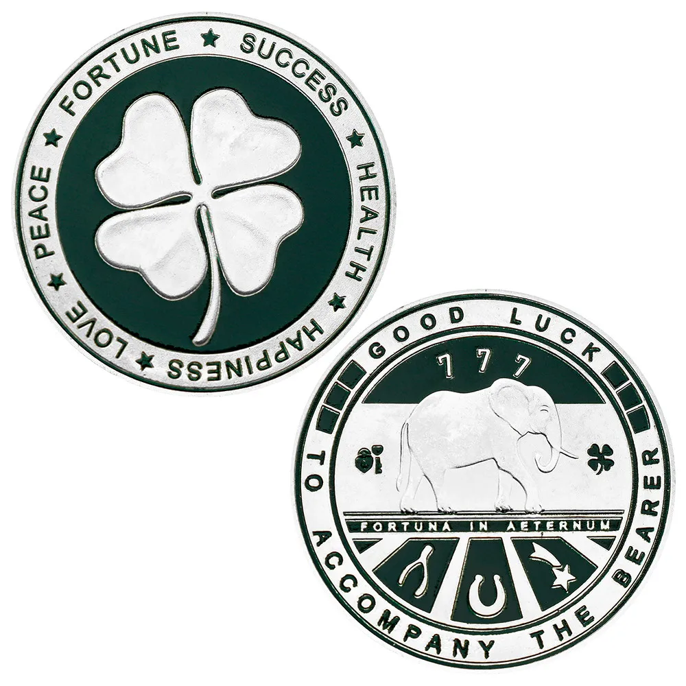 

Двухцветный позолоченный медальон "Lucky Clover"