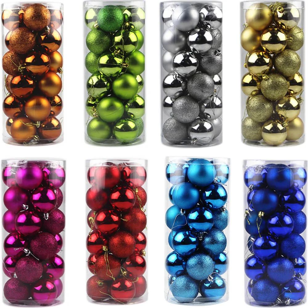 Большие матовые золотые красные шары украшения для рождественской елки свадьбы