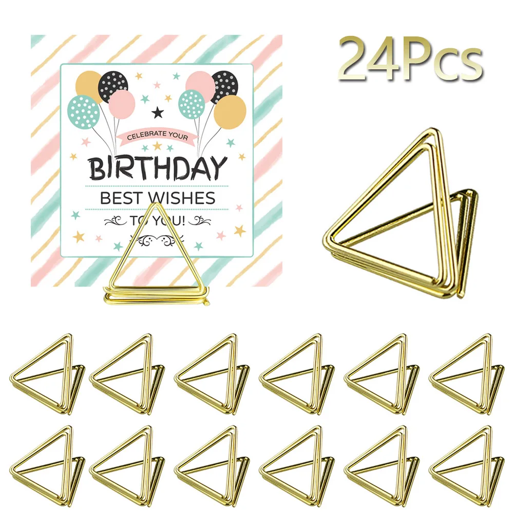 

24 шт., металлические фотозажимы