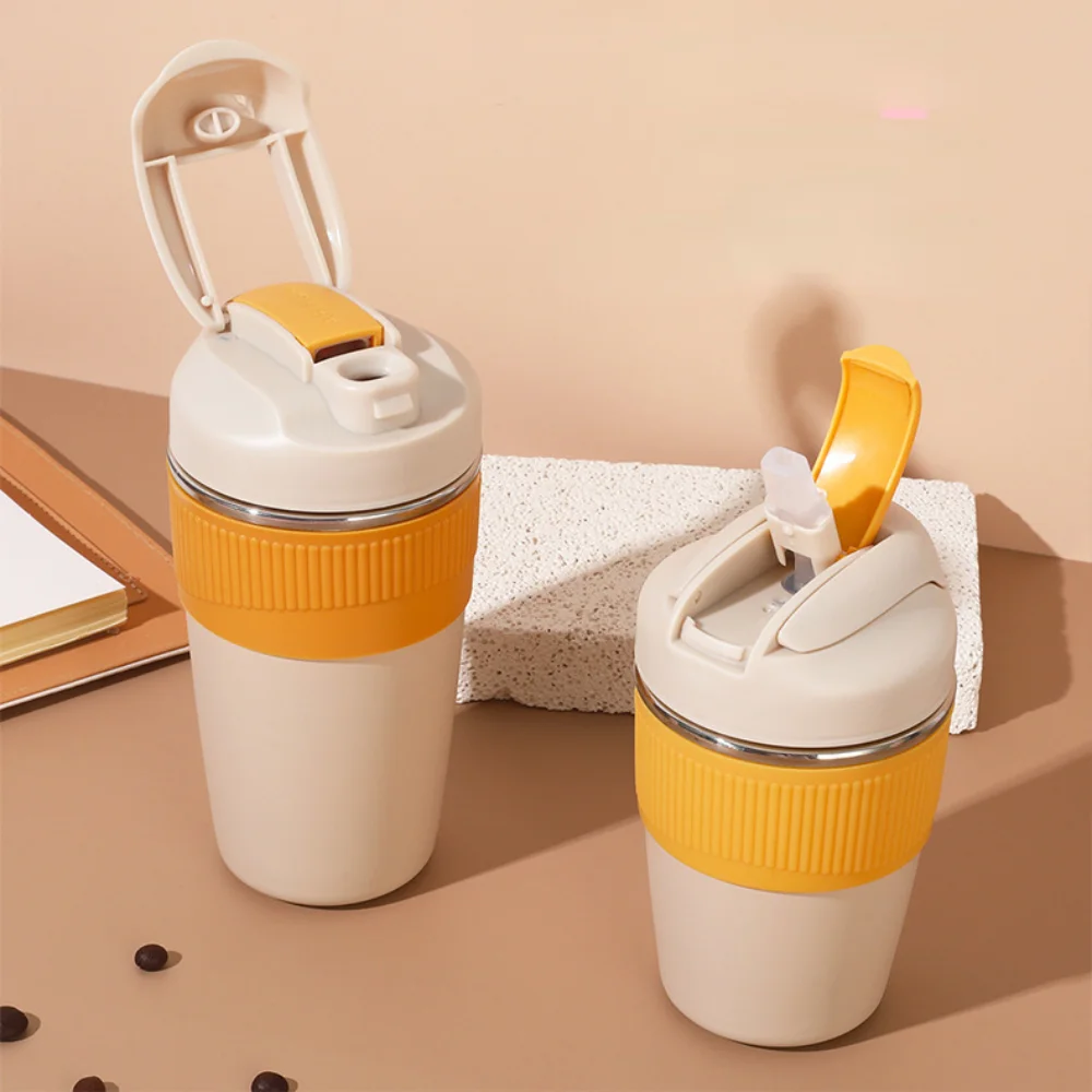 Cup Thermal Mug with Straw Isotherm Flask Tumbler Thermo for Water Bottle Stainles Steel Coffee Beer Cooler Waterproof Drinkware