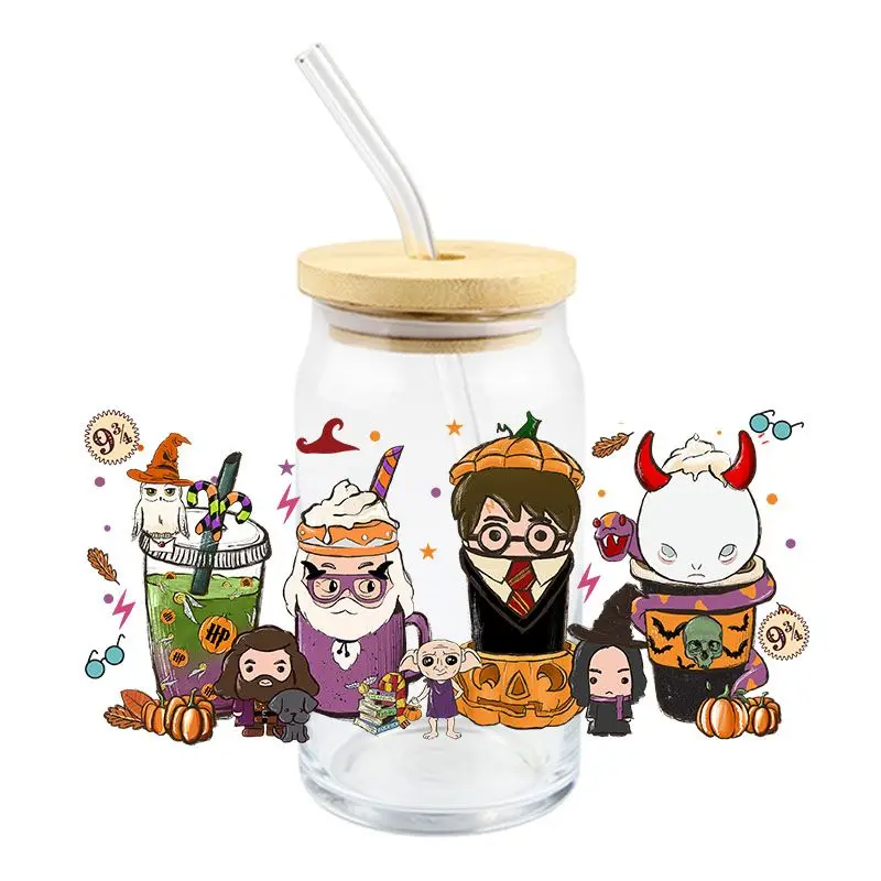 Модные Мультяшные 3D УФ-переводные наклейки водостойкие с сильной вязкостью для