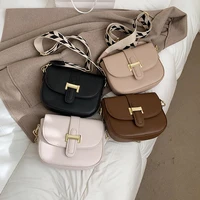 2022 simple trend crossbody bags for girl solid wild flap shoulder bag lady designer small womens handbags and purses