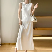 elegant office lady dress pure color white korean french sexy suspender dress women pring summer temperament slim sexy dress