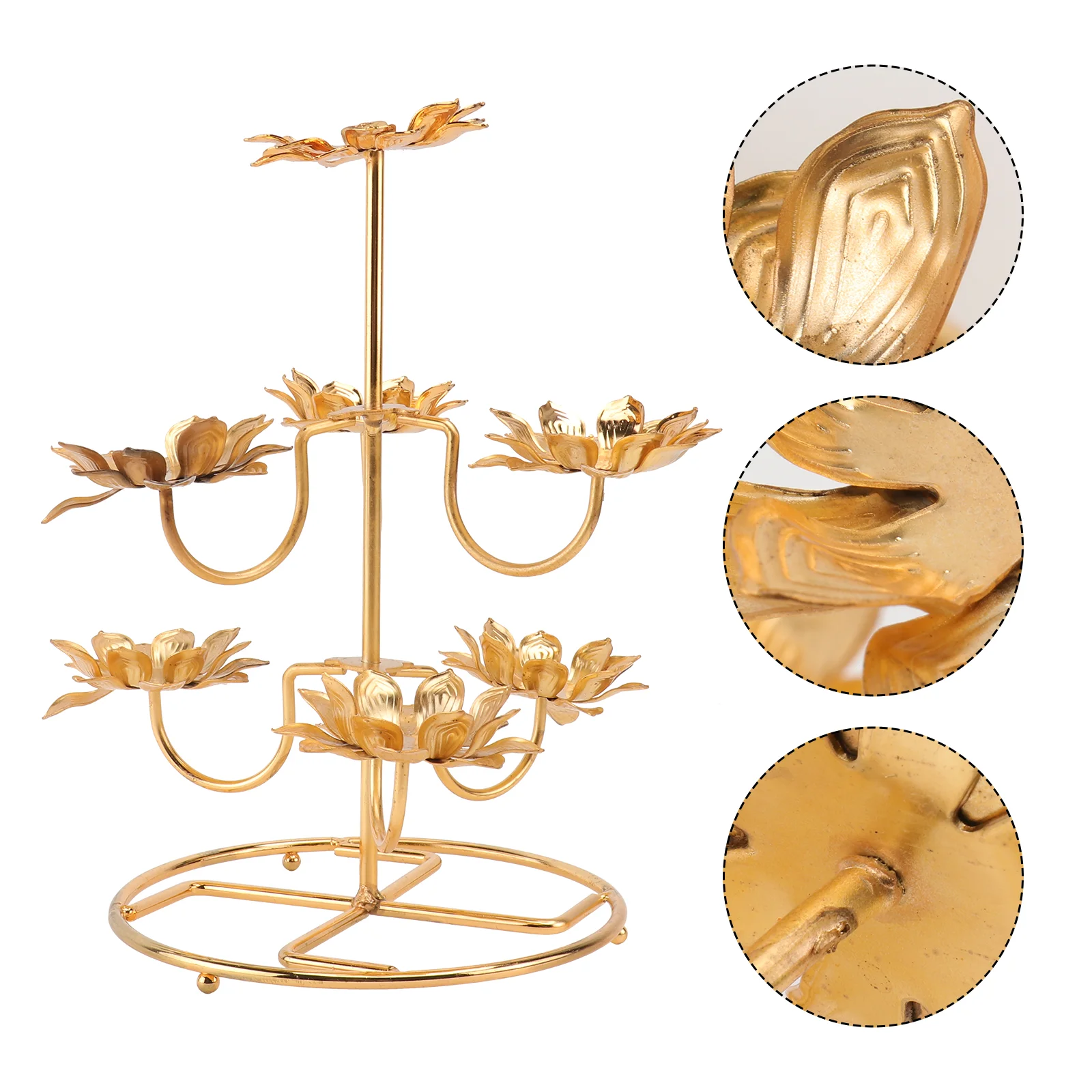 

Holdergifttealight Table Lamp Lotus Centerpiece Gheehousewarming Mom Modern Vintage Rustic Ornament Stands Candlesticks Metal