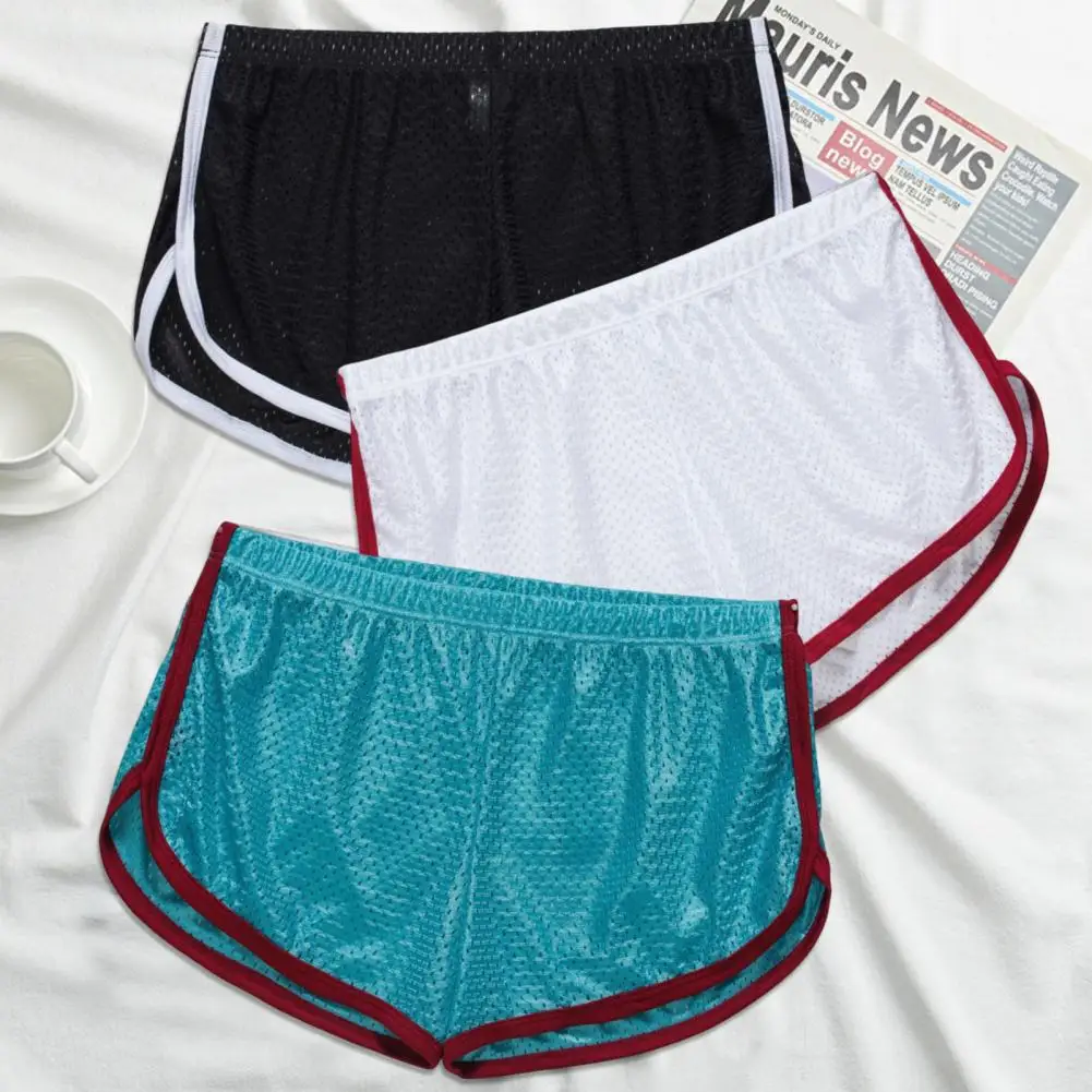 

Stylish Men Panties Loose Border Shorts Breathable Sport Boxers Panties Male Underwear Everyday Wear