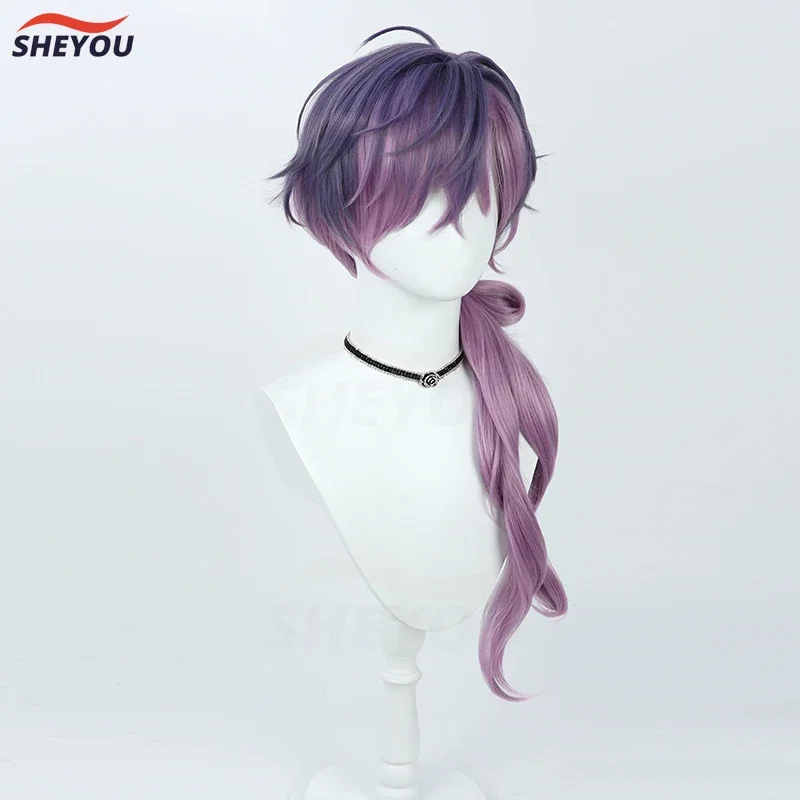 Парик для косплея Vtuber нейьяндзи Уки Виолета термостойкие искусственные волосы с