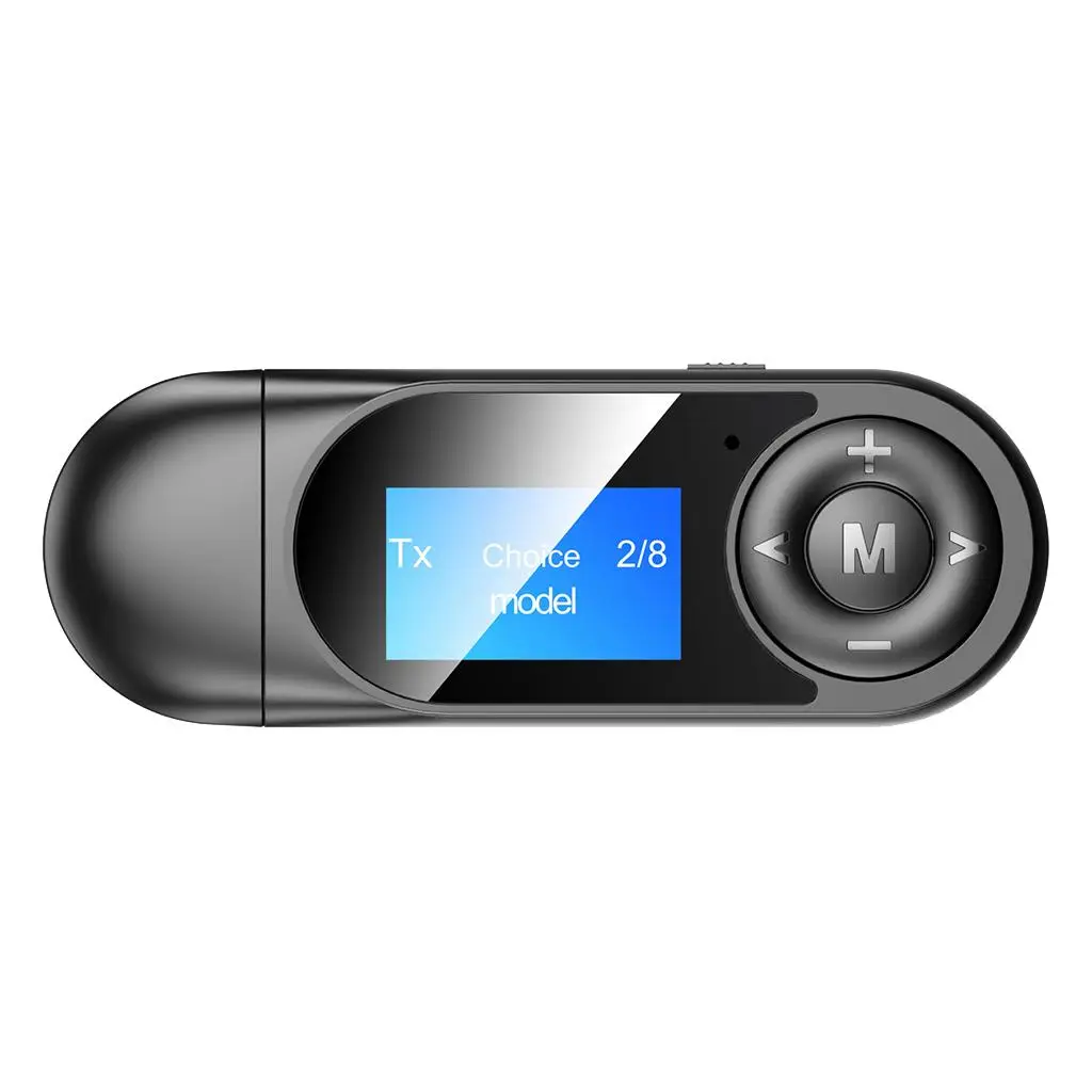 

Приемник-передатчик Bluetooth 5,0 для телевизора, адаптер 2 в 1, ЖК-дисплей