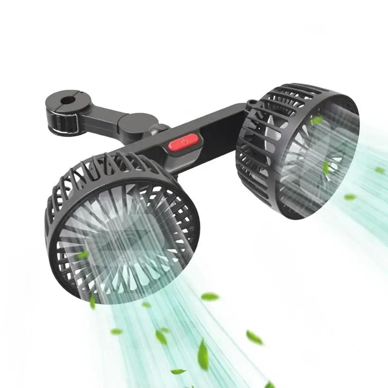 

Fan for Car Portable Usb Dual Fan 360 Degree Pedestal Cooling Fans 12v Air Conditioning Electric Fan Air Circulators Ventilation