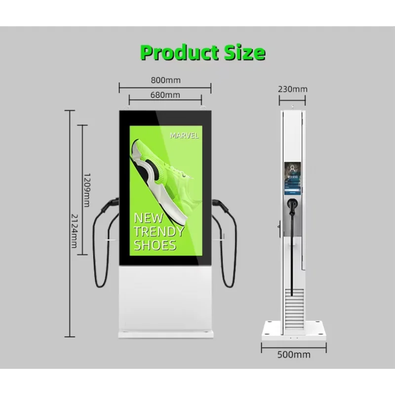 Коммерческая зарядная станция Ocpp Ev Портативная экологически чистая постоянного