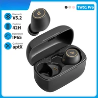 tws1 pro tws wireless bluetooth earphone aptx bluetooth v5 2 up to 42hrs playback time fast charging capabilities