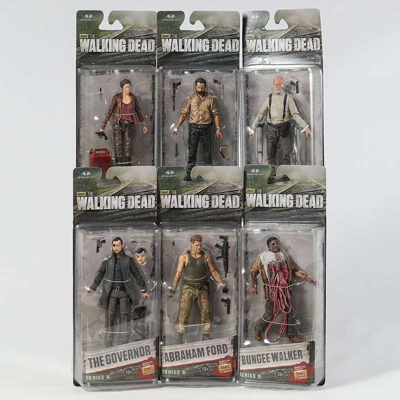 

The Walking Dead Abraham Ford Bungee Walker Rick Grimes The Governor Michonne PVC Action Figure Model Toy Christmas Gift Doll